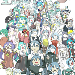 初音ミク39種類描いた!!