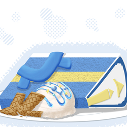 KAITOのバタフライピーシフォンケーキ