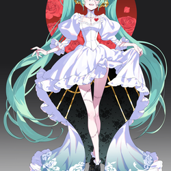 "Gothic & Horror" Hatsune Miku illustration