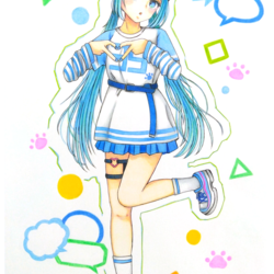 水色サブカルミクちゃん