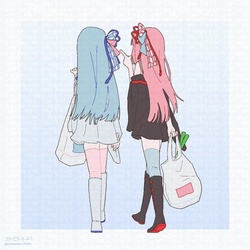 お買い物をする琴葉姉妹さん