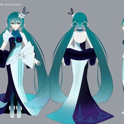 Hatsune Miku 20th anniversary art