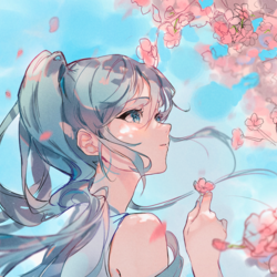 桜の雨