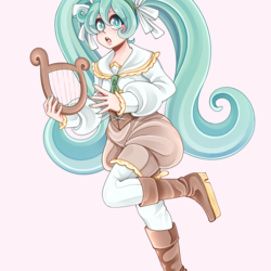 Bard Miku illustration