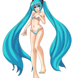 スイムウェアなミクさん