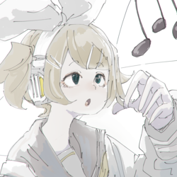 口ずさむリンちゃん