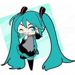 みにきゃらミクさん