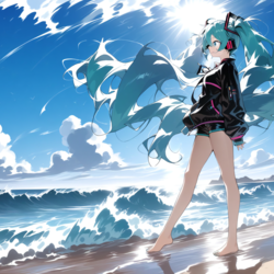 夏の終わり、浜辺でキミと…