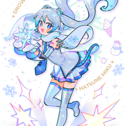 キラキラな雪ミク