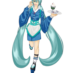 ジャージ着物メイドミク