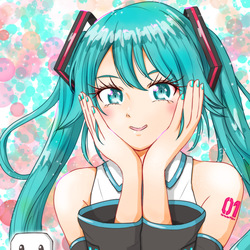 祝ってもらえて嬉しいミクさん