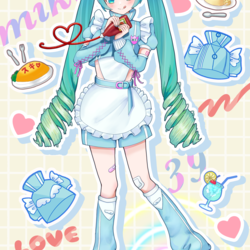 メイド喫茶のミクちゃん