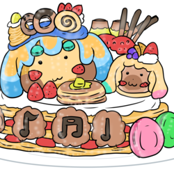 わんぱくスイーツ盛りだくさんケーキ