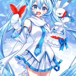 赤い羽根共同募金運動×雪ミク【応募作品】