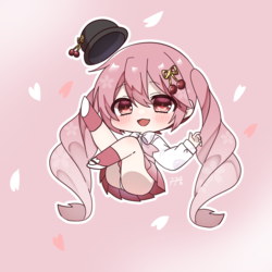 桜ミクさん お花見コーデ