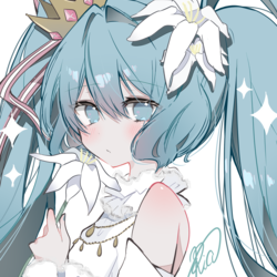 初音ミク　イラスト　未完成讃歌