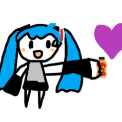 miku ate the sauce