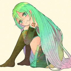 髪下ろしミクちゃん