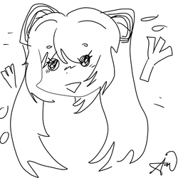 sum miku doodle that i made:3