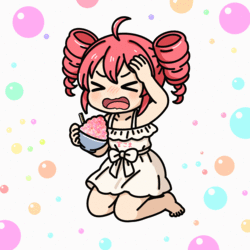 かき氷で頭キーン