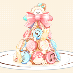 しあわせを分け合おう！マカロンタワー