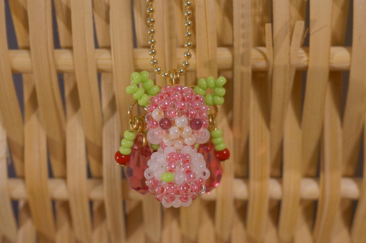 Piapro ピアプロ イラスト ちび桜ミクだるまをビーズでつくってみた