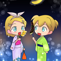 ❝MATSURI（まつり）❞ポスター みかん飴とチョコバナナ