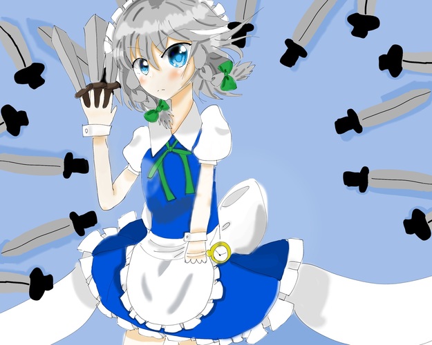 Piapro ピアプロ イラスト 十六夜咲夜です