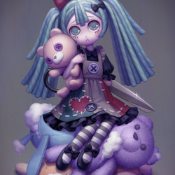 呪いの人形ミクさん