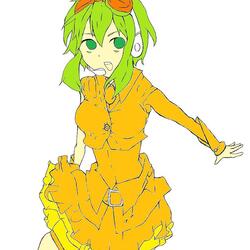 【塗らせていただきました】GUMI　塗り絵