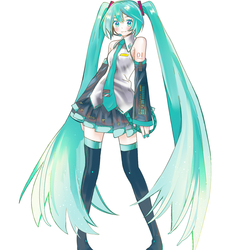 わたしの画風でミクさんポーズ