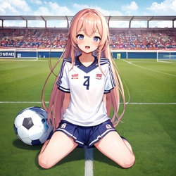 サッカー少女