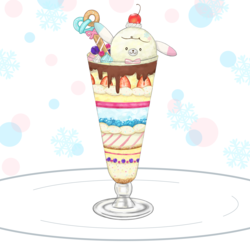 冬を満喫！特製snowパフェ