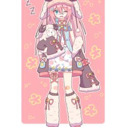 羊のパジャマを着た巡音ルカ