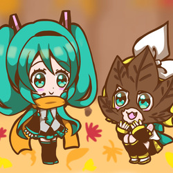 ミクさんリンちゃん