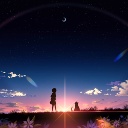 クチナシと薄明