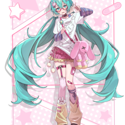 ヲタクピースしちゃうミク