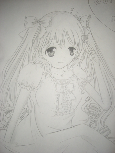 Piapro ピアプロ イラスト ワールドイズマイン 昔書いたやつ 鉛筆描き