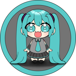 ミクのアイコン風イラスト