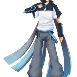 忍音ザン立ち絵ver.2　瞳閉じ口開け