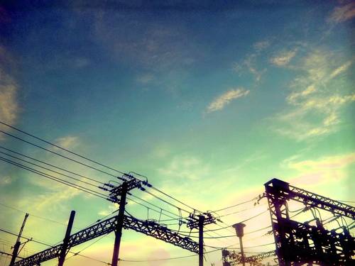 Piapro ピアプロ イラスト 夕方 帰り道