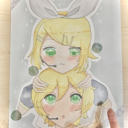 リンレンイラスト（アナログ）（主の手入ってます！）