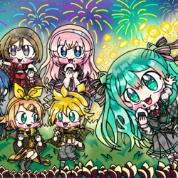 みんなで夜空のピクニック