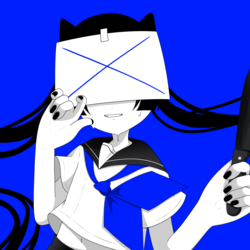 病みセーラー服/透過・背景別あり