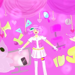 ピンク　線画なし