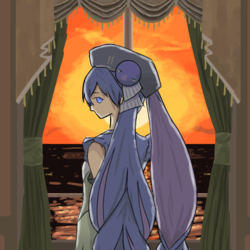 夕日と音街ウナ