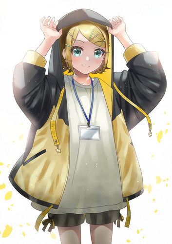 Piapro ピアプロ イラスト おっきいパーカー着たリンちゃん