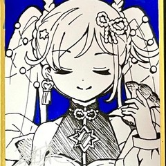 手描きミニ色紙