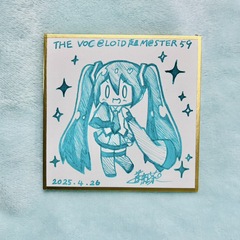 手描き色紙