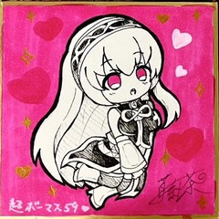 手描きミニ色紙